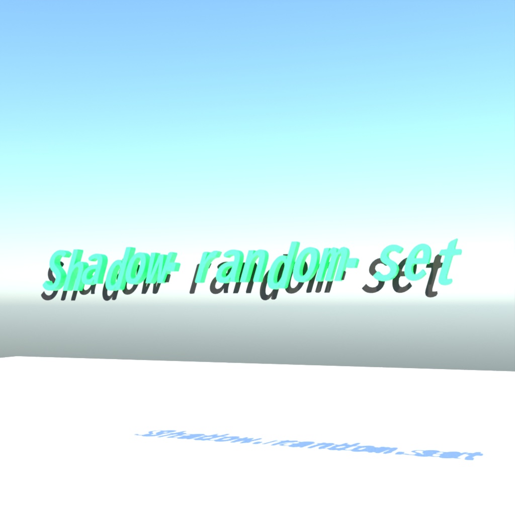 blender「Shadow random set node」3D空間で扱える文字に関するgeometry nodeその3