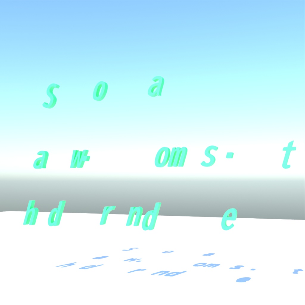 blender「Shadow random set node」3D空間で扱える文字に関するgeometry nodeその3