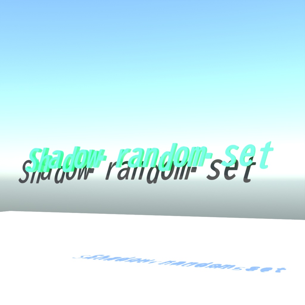 blender「Shadow random set node」3D空間で扱える文字に関するgeometry nodeその3