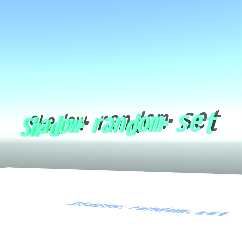 blender「Shadow random set node」3D空間で扱える文字に関するgeometry nodeその3