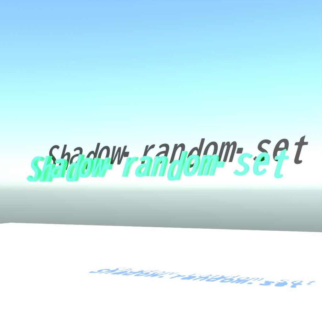 blender「Shadow random set node」3D空間で扱える文字に関するgeometry nodeその3