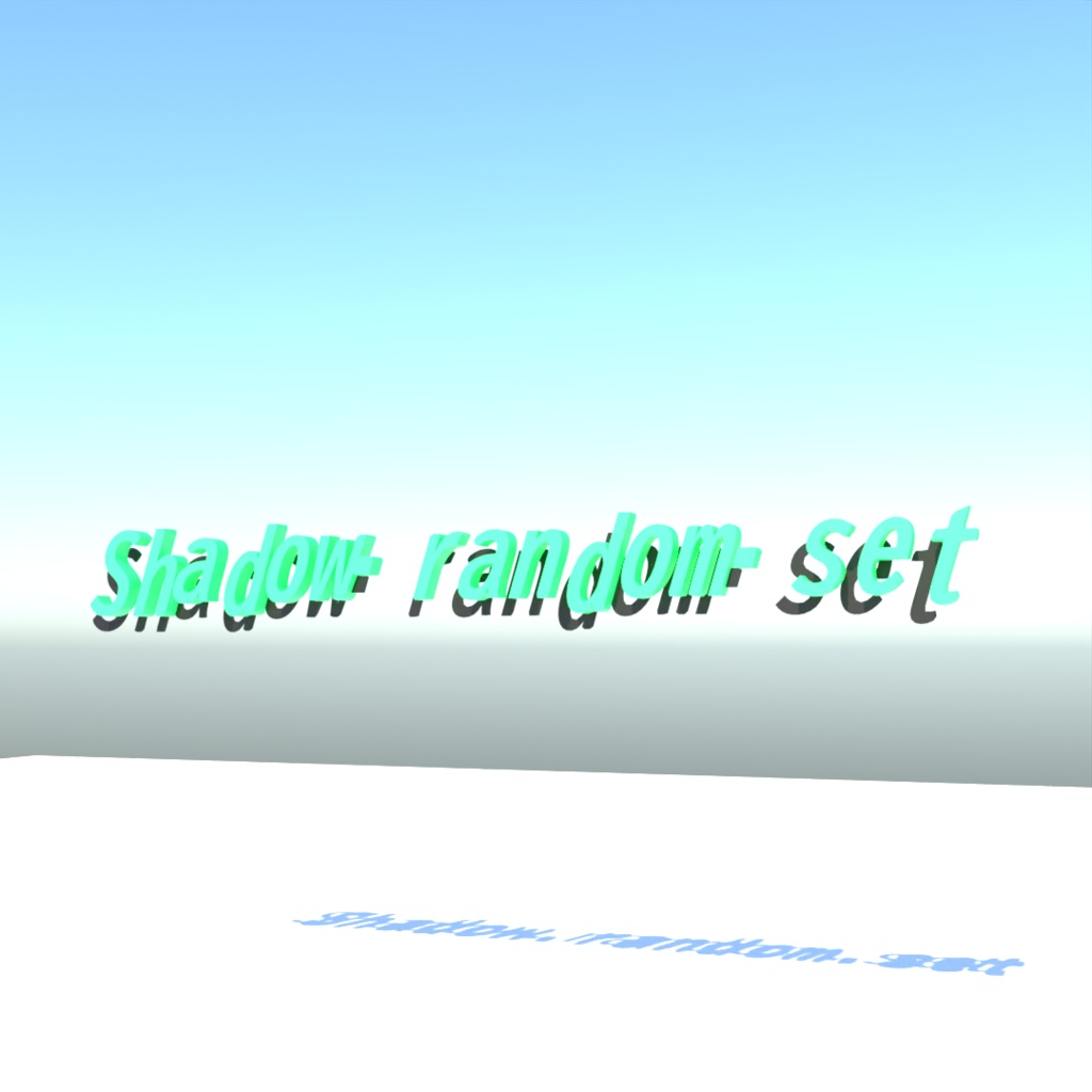 blender「Shadow random set node」3D空間で扱える文字に関するgeometry nodeその3