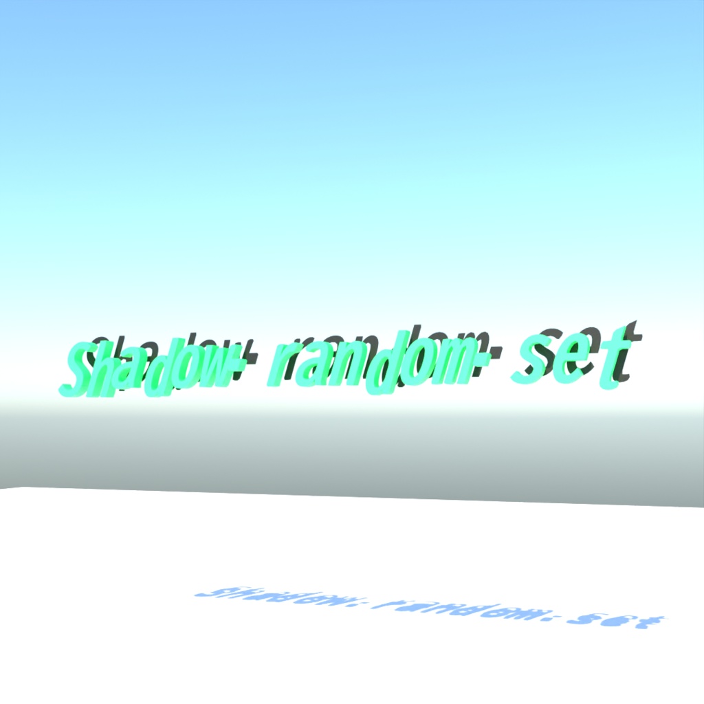 blender「Shadow random set node」3D空間で扱える文字に関するgeometry nodeその3