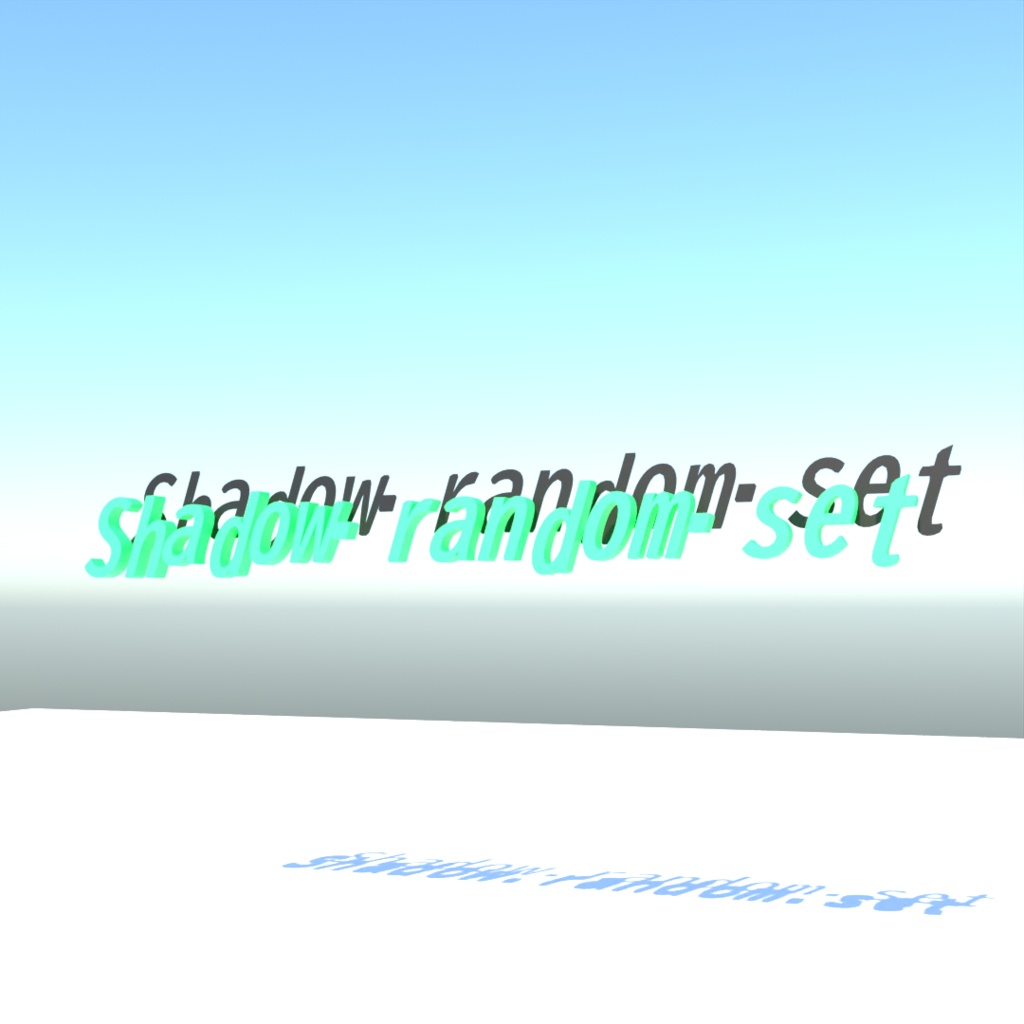 blender「Shadow random set node」3D空間で扱える文字に関するgeometry nodeその3