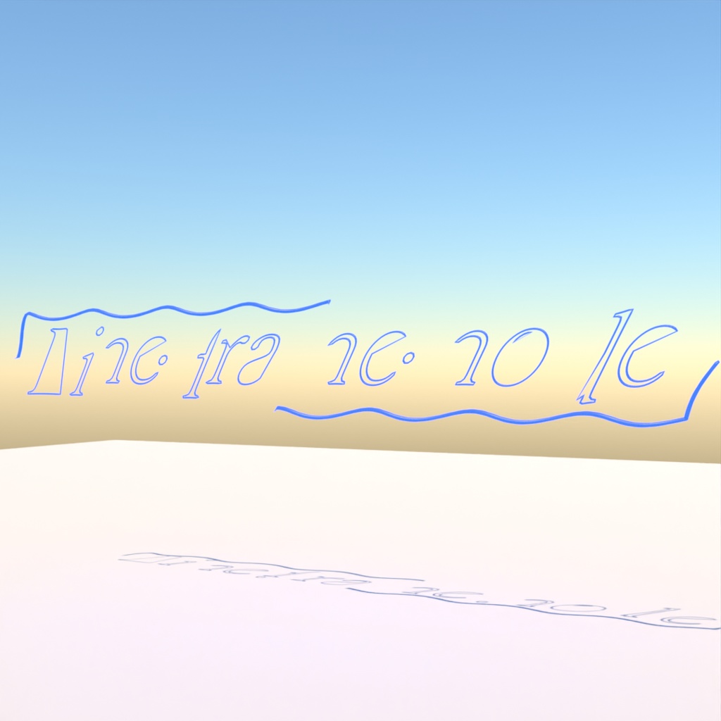 blender「Line frame node」3D空間で扱える文字に関するgeometry nodeその4