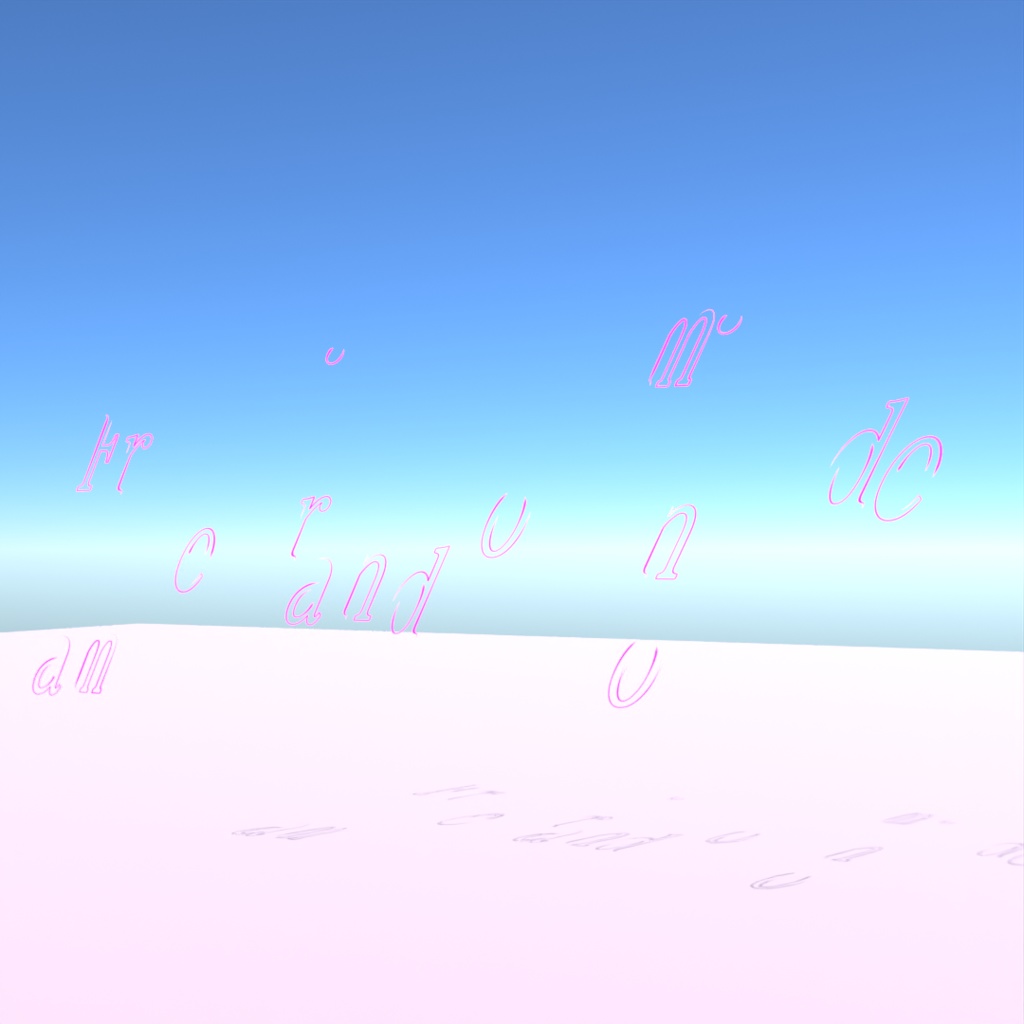 blender「Frame random node」3D空間で扱える文字に関するgeometry nodeその5