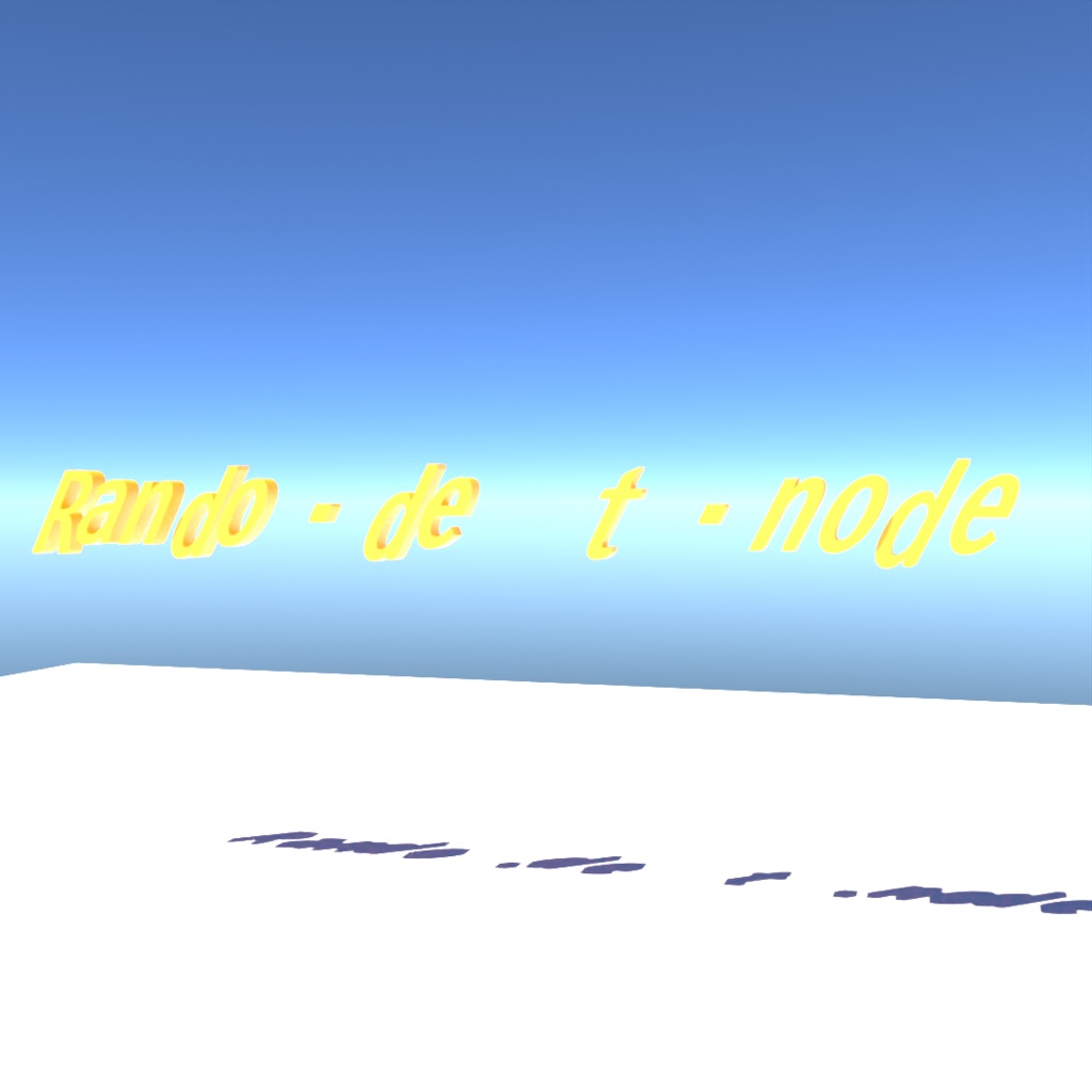 blender「Random.delete.node」3D空間で扱える文字に関するgeometry nodeその6
