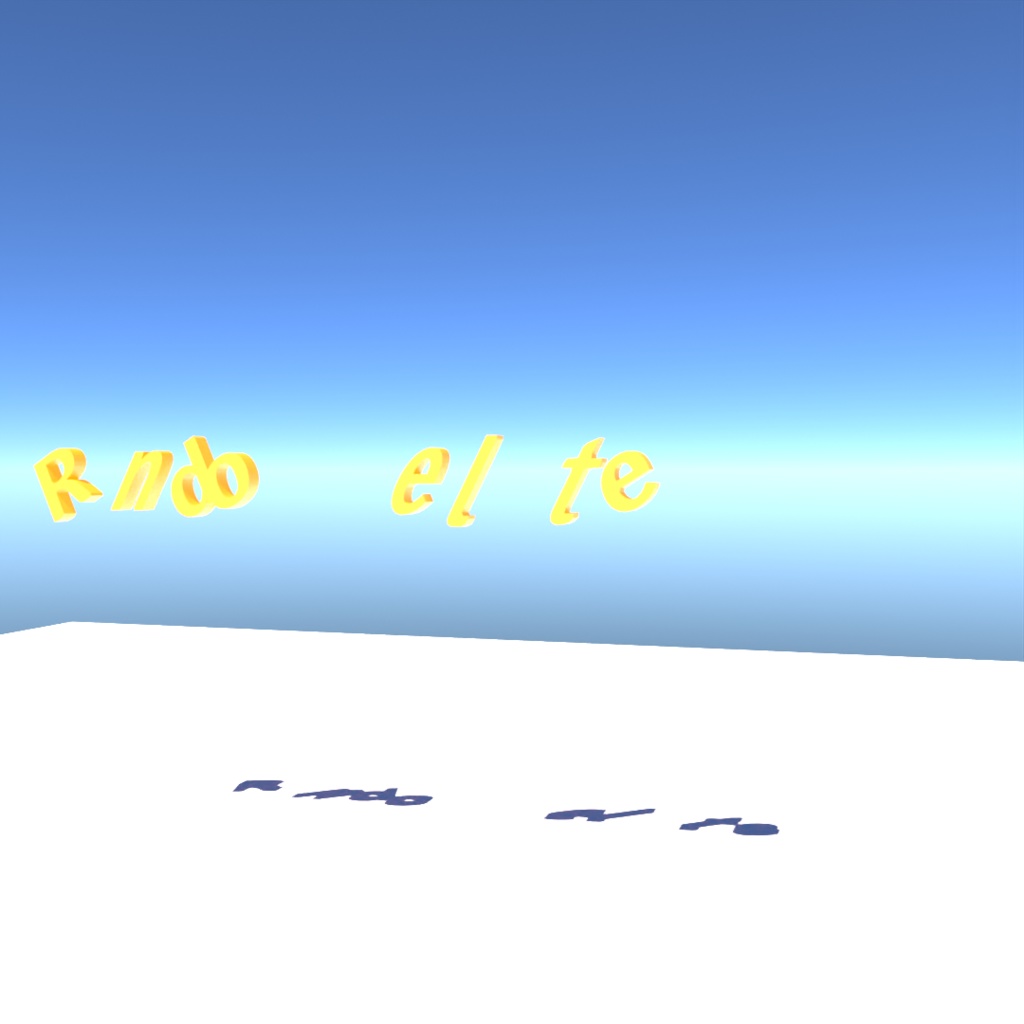 blender「Random.delete.node」3D空間で扱える文字に関するgeometry nodeその6