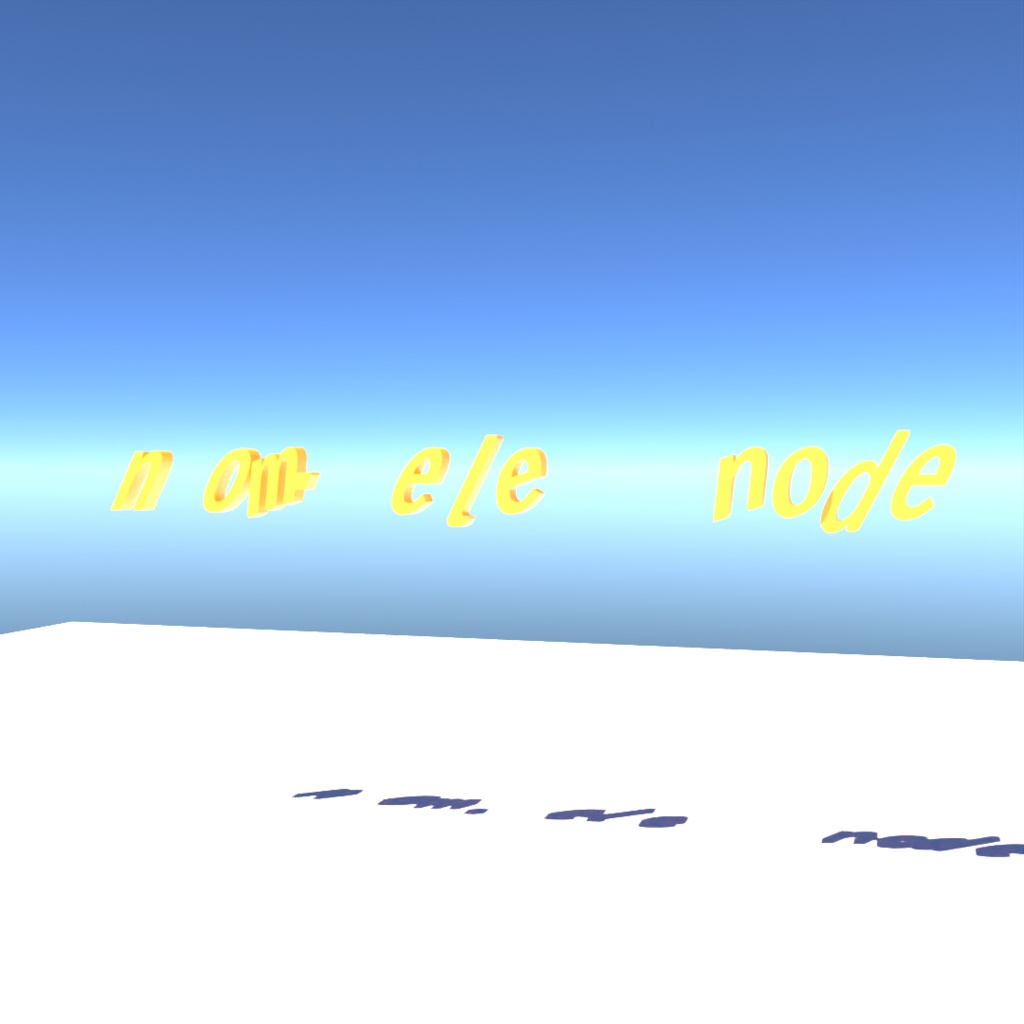 blender「Random.delete.node」3D空間で扱える文字に関するgeometry nodeその6