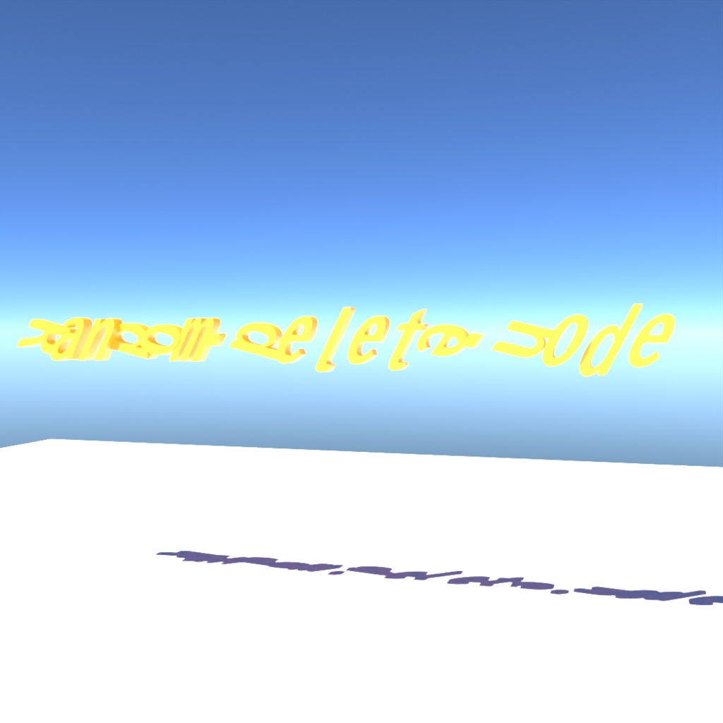 blender「Random.delete.node」3D空間で扱える文字に関するgeometry nodeその6