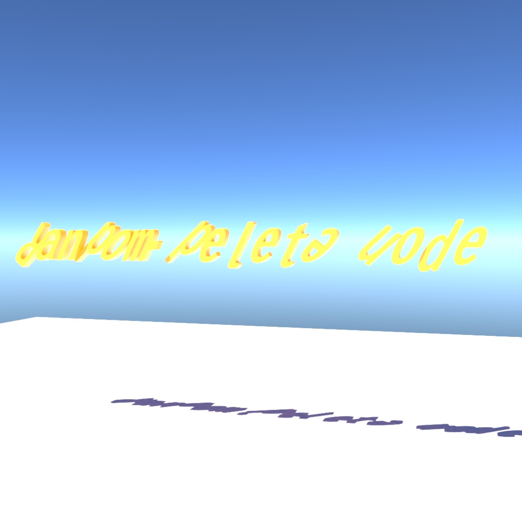 blender「Random.delete.node」3D空間で扱える文字に関するgeometry nodeその6