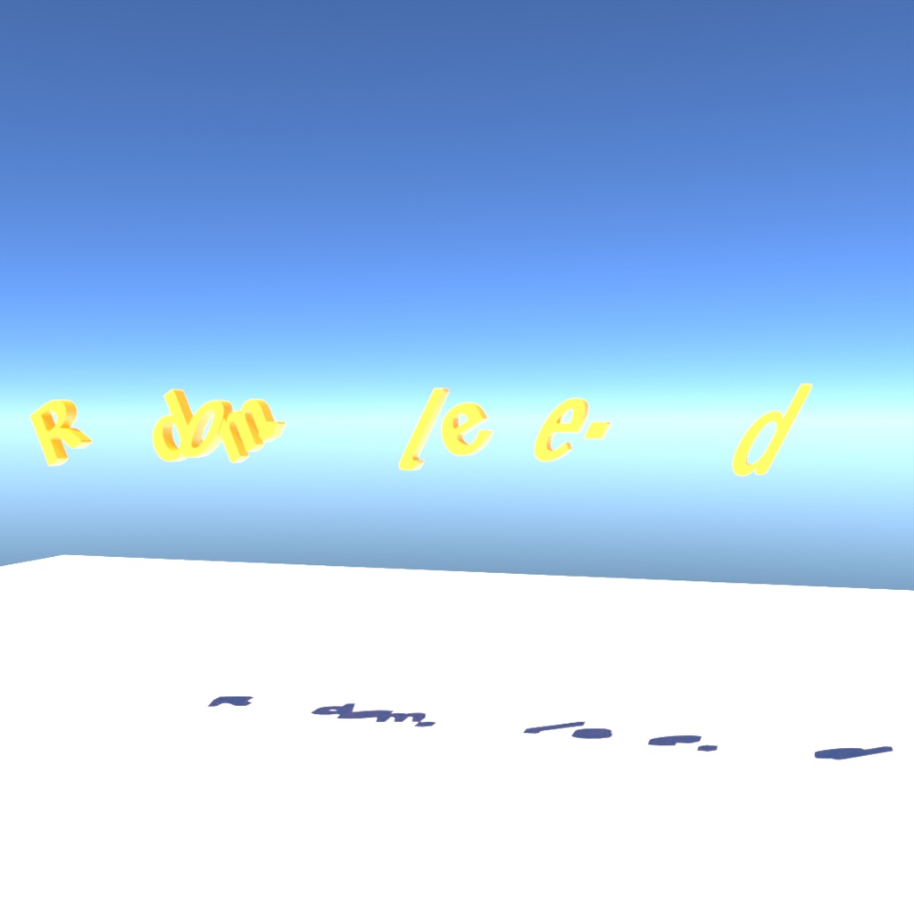 blender「Random.delete.node」3D空間で扱える文字に関するgeometry nodeその6