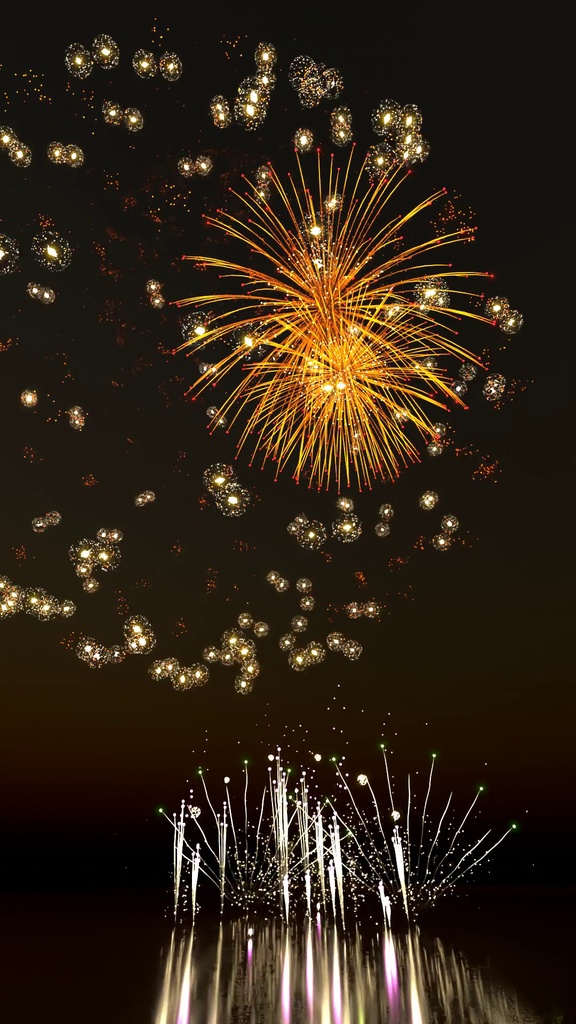 旧・花火ジェネレータ/Older version Fireworks Generator🎆