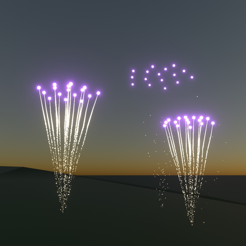旧・花火ジェネレータ/Older version Fireworks Generator🎆