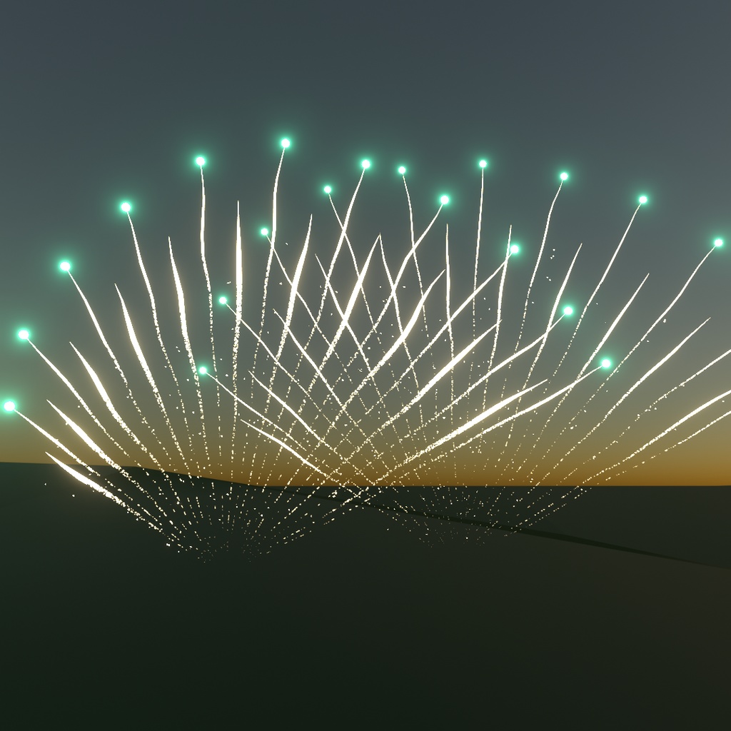 旧・花火ジェネレータ/Older version Fireworks Generator🎆