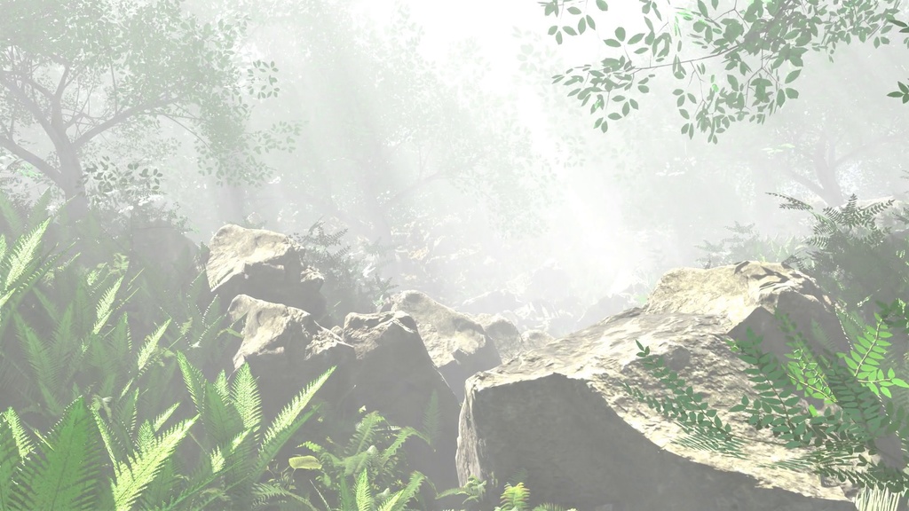 【無料配布/free】LOD&カメラカリング無料配布データ「渓流」Blender
