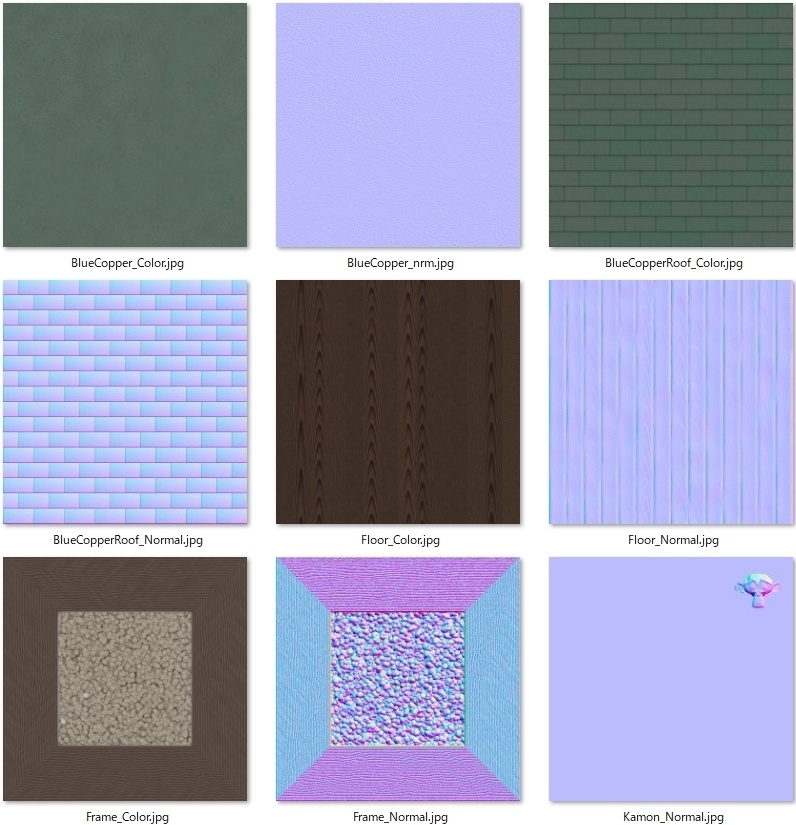 日本の寺「金堂」3D JapaneseTemple/MainHall24.12