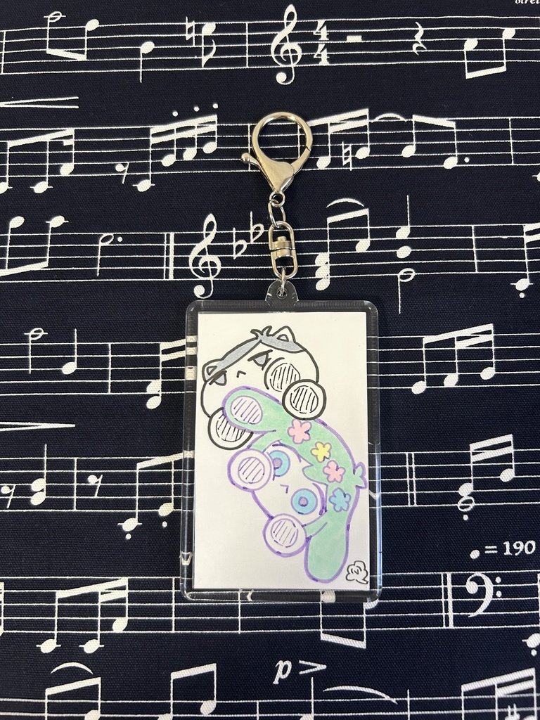 人力キーホルダー　ぺたっ