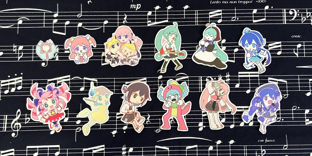 ボカロステッカー Vocaloid Stickers VOCALOID贴纸