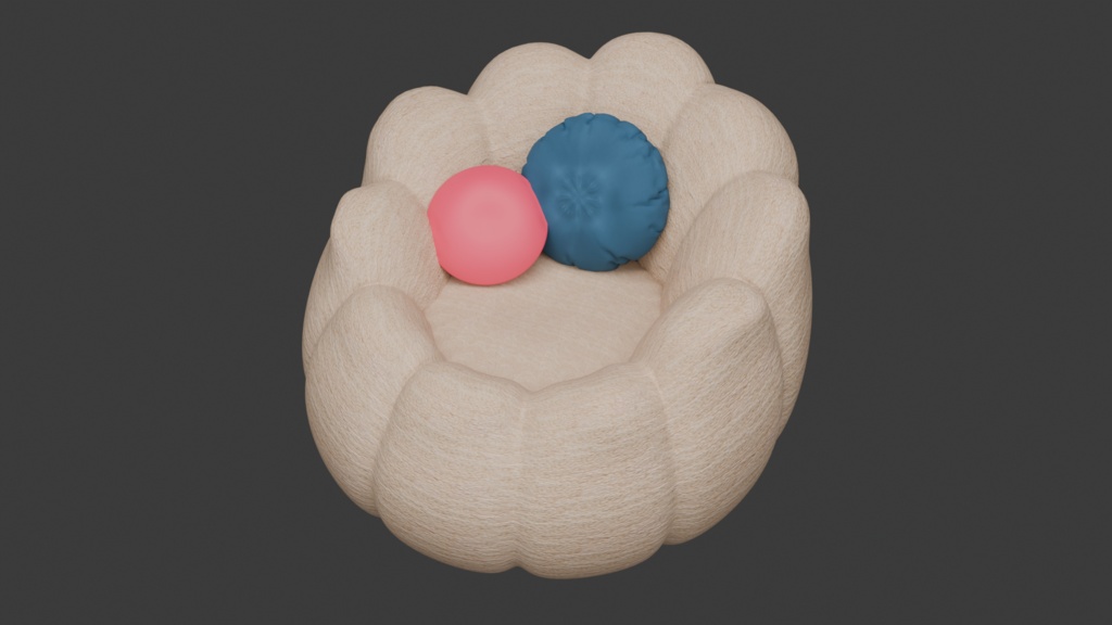 【3Dモデル】Bloom Sofa - ブルームソファ - 全4色セット