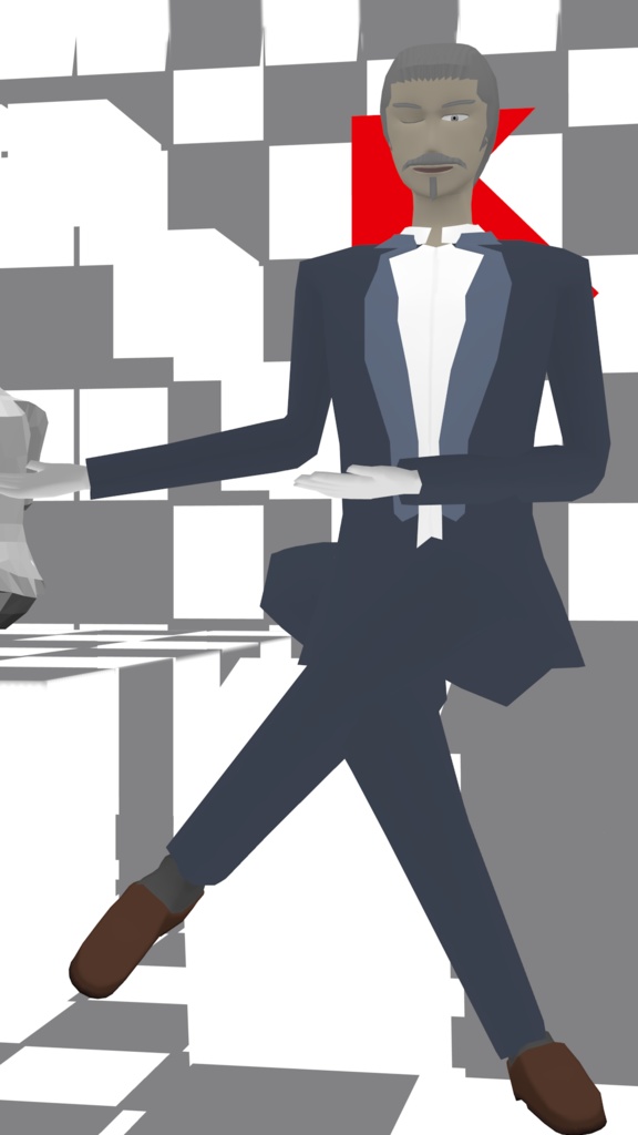 オリジナル3Dモデル「VR大好きおじさん」