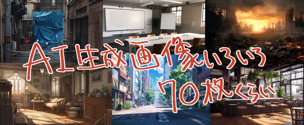 【無料】AI生成画像いろいろ(70枚くらい)