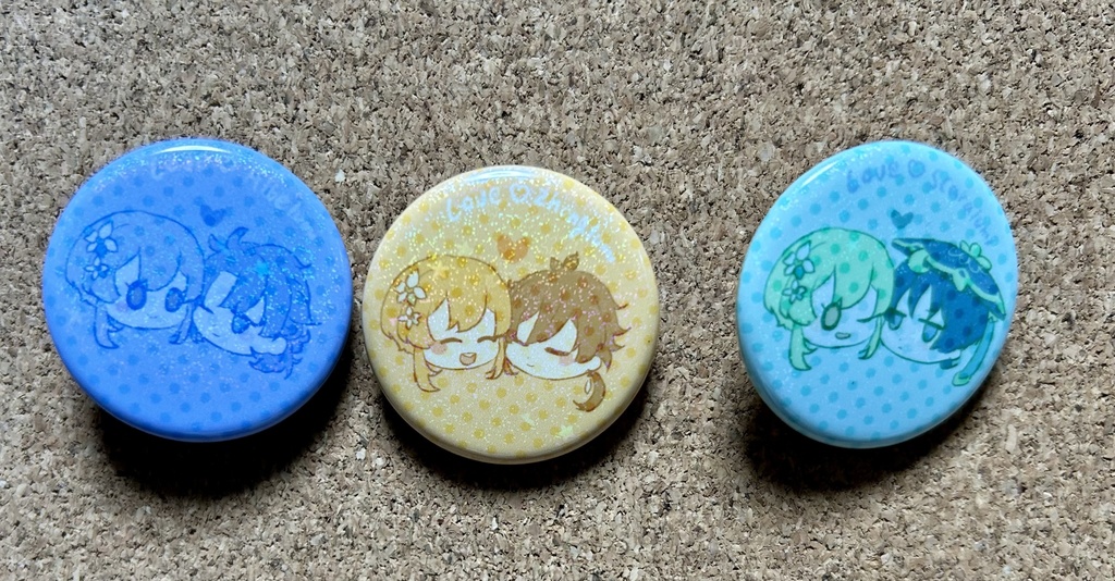 蛍受け缶バッジ