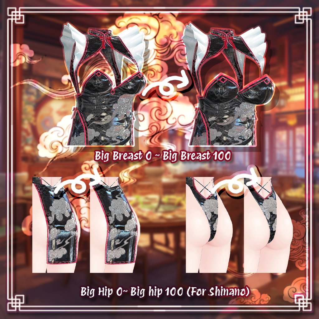 ❤️Bunny China Dress❤️3Avatar対応