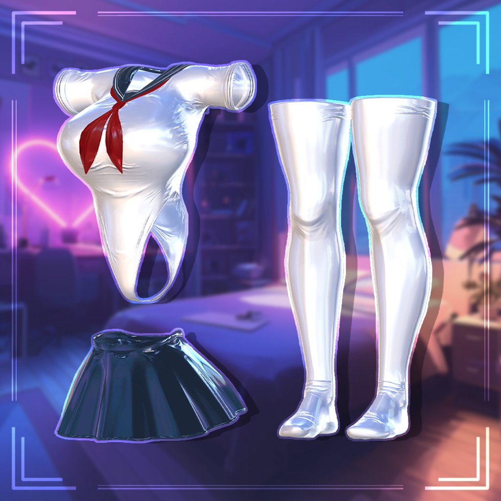 ❤️Latex Sailor❤️3Avatar対応