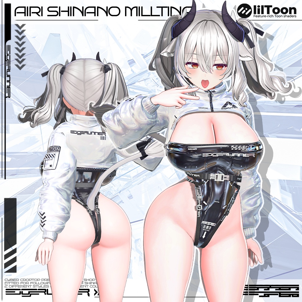 💖✨ CyberCropTop 3体アバター対応 💖✨