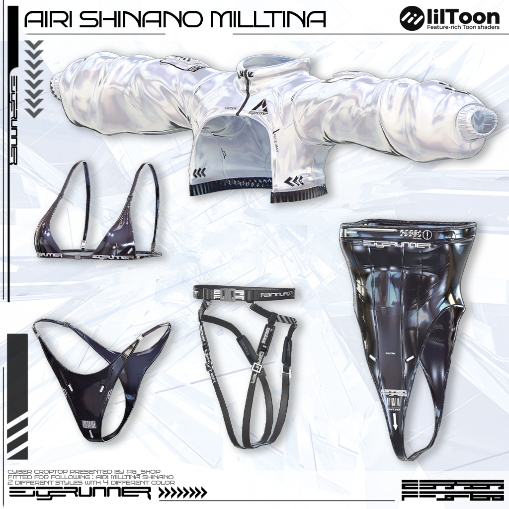 💖✨ CyberCropTop 3体アバター対応 💖✨