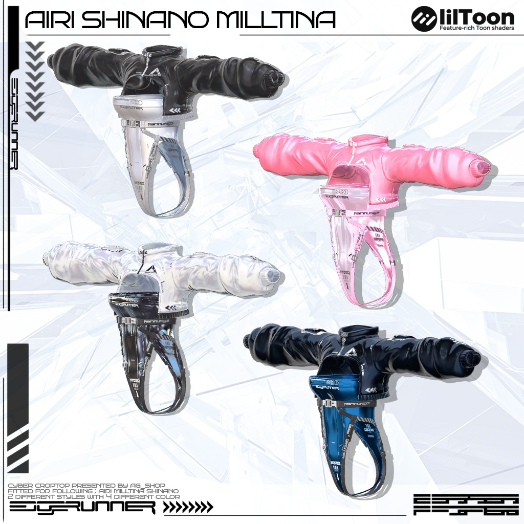 💖✨ CyberCropTop 3体アバター対応 💖✨