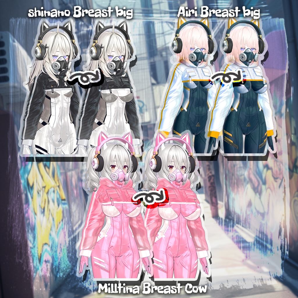 ✨ ON SALE!🎉🛍️ Toxic cat✨💖 3体アバター対応 💖✨