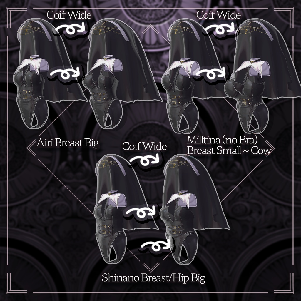 💖✨セール中✨💖【3アバター対応】 Penitence SIster