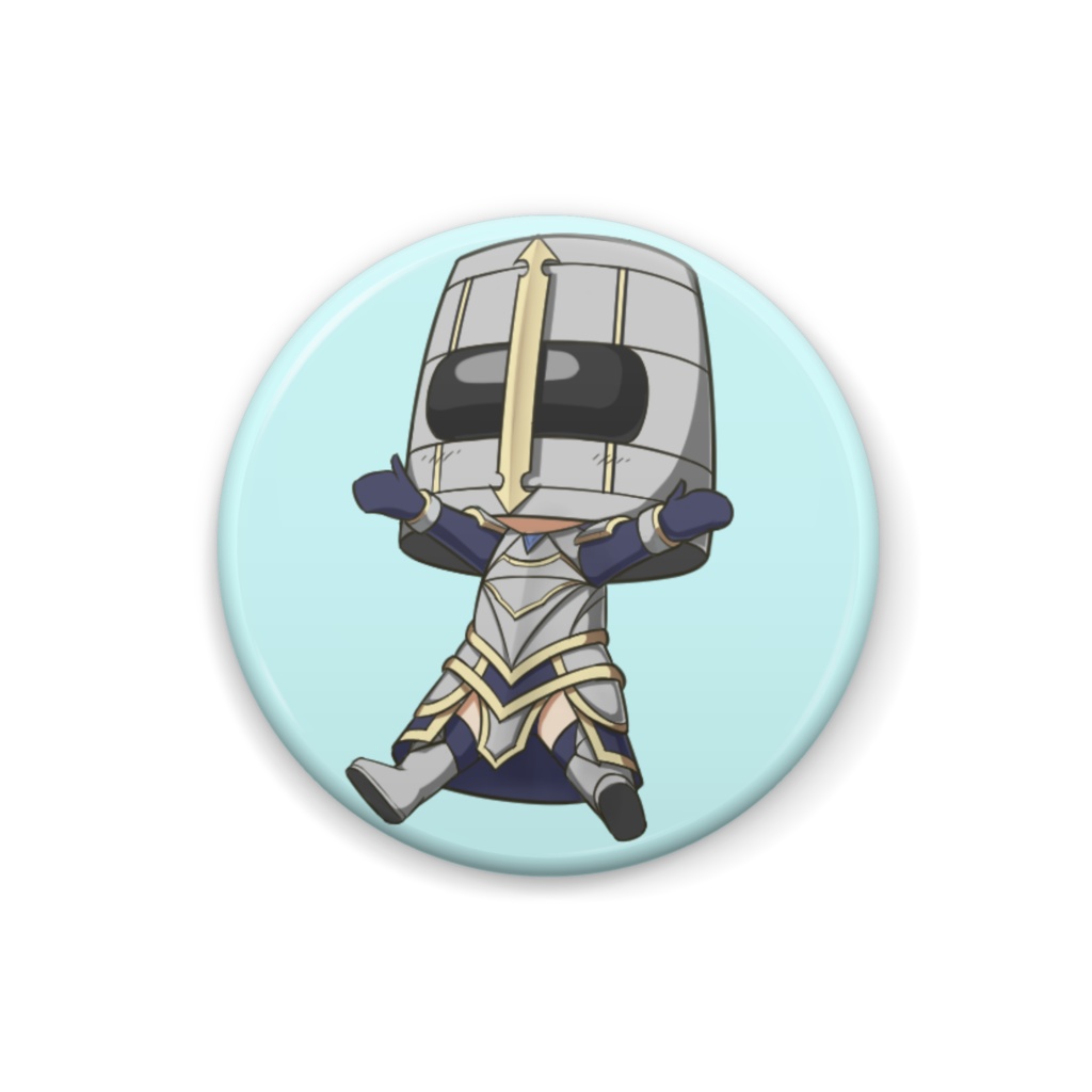 ミニキャラ　バケツちゃん缶バッチ（小）