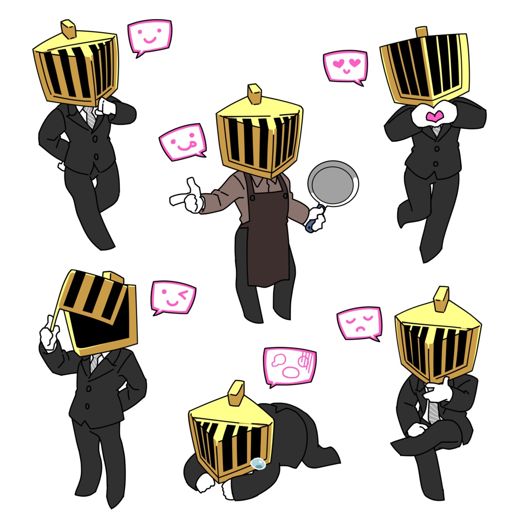 キョルヘルム SD ステッカー 6種セット