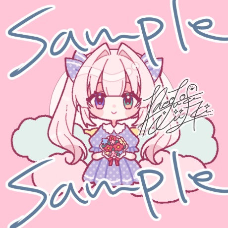 【一次創作】ファンシーレトロ風　缶バッジセット