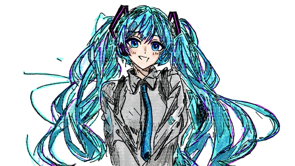 初音ミク アクリルキーホルダー A
