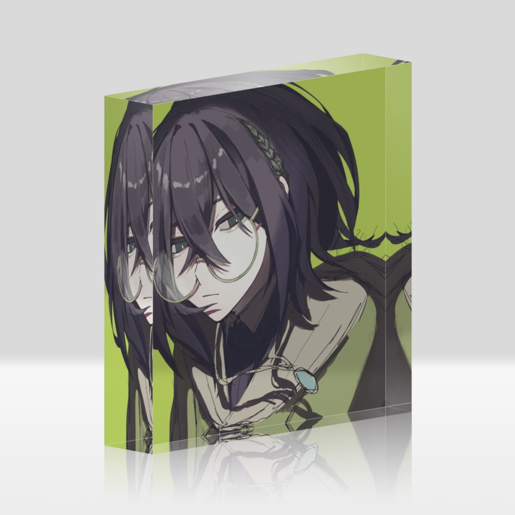 藍-アクリルブロック