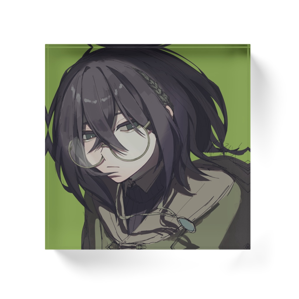 藍-アクリルブロック