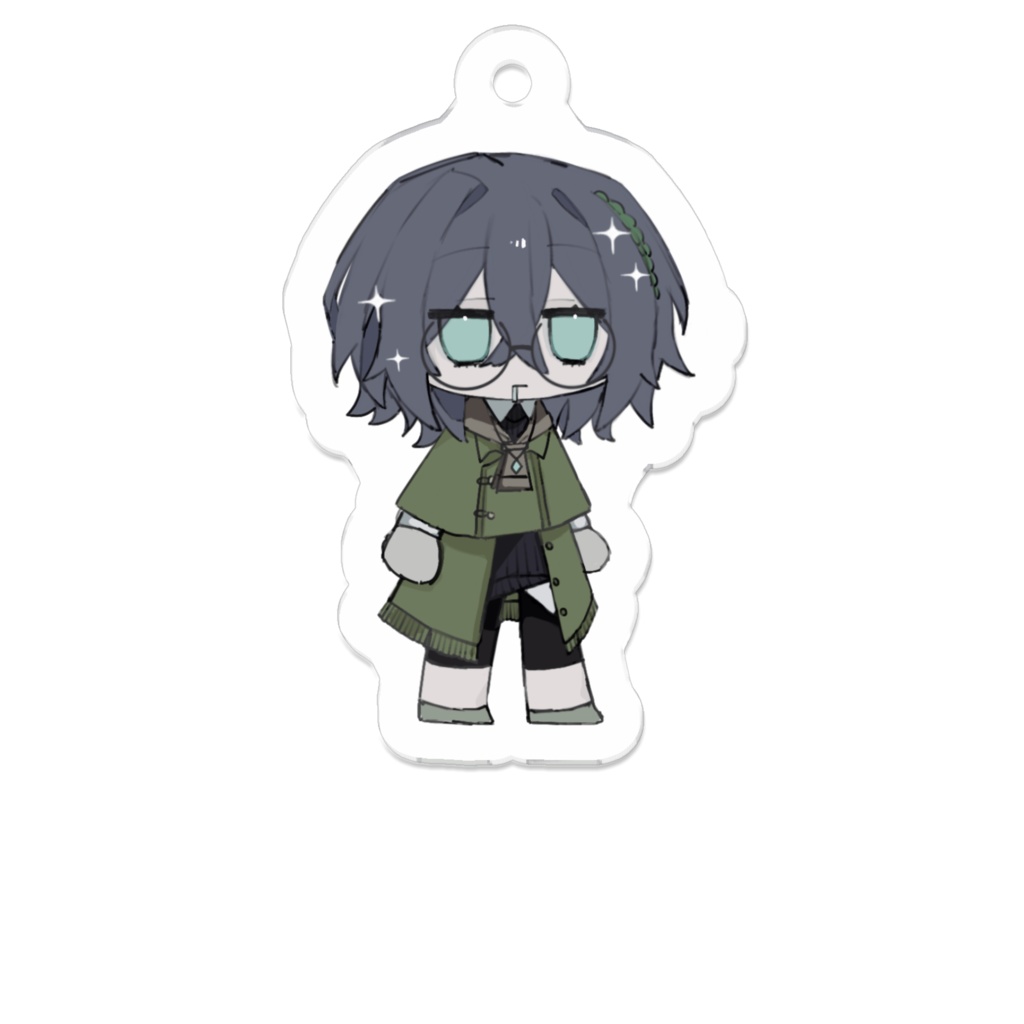 藍+柳(藍単体ver)-アクキー