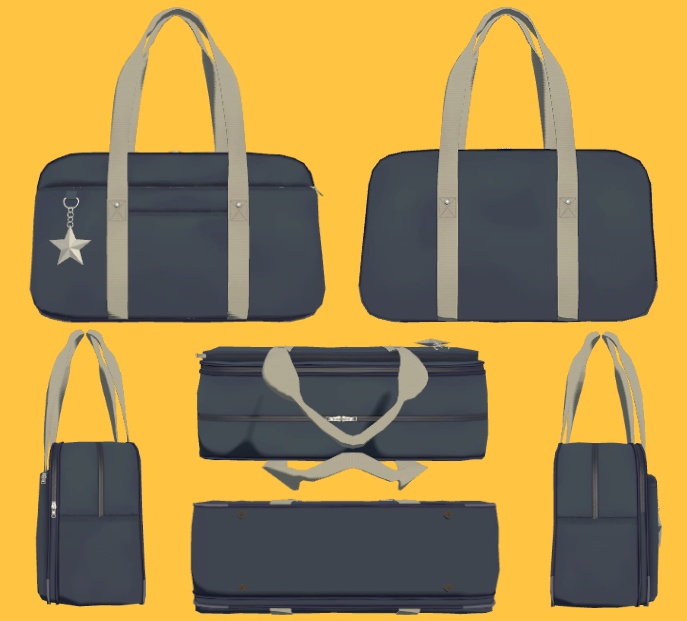 【VRC想定小物】スクールバッグ