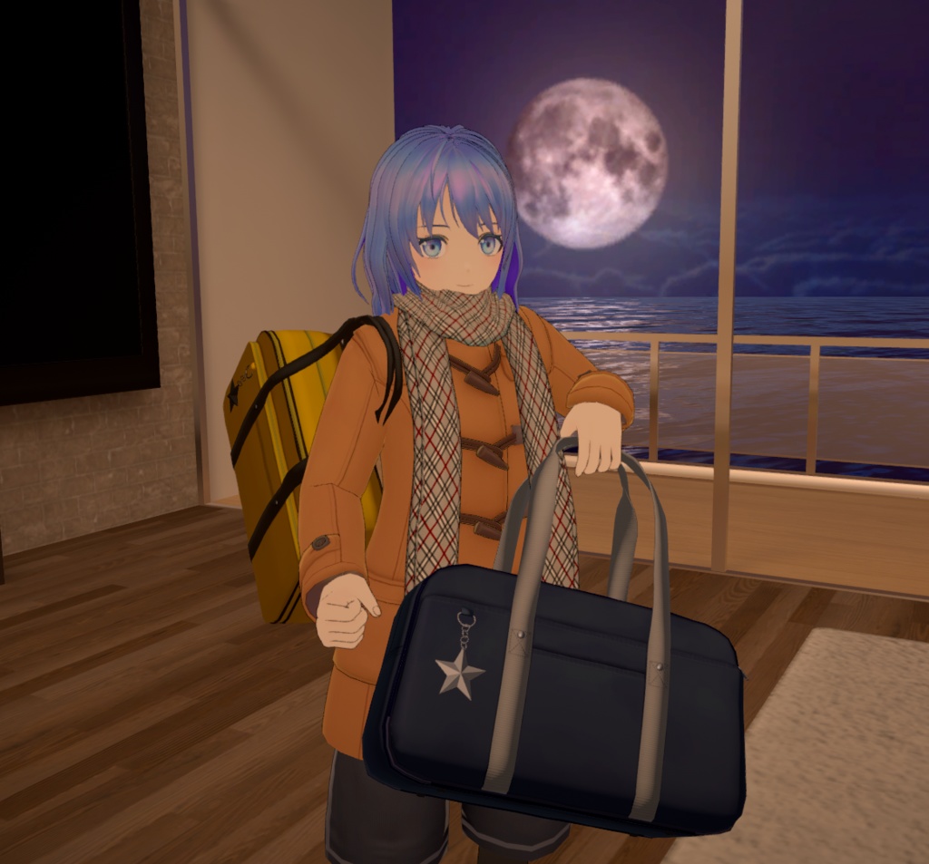 【VRC想定小物】スクールバッグ