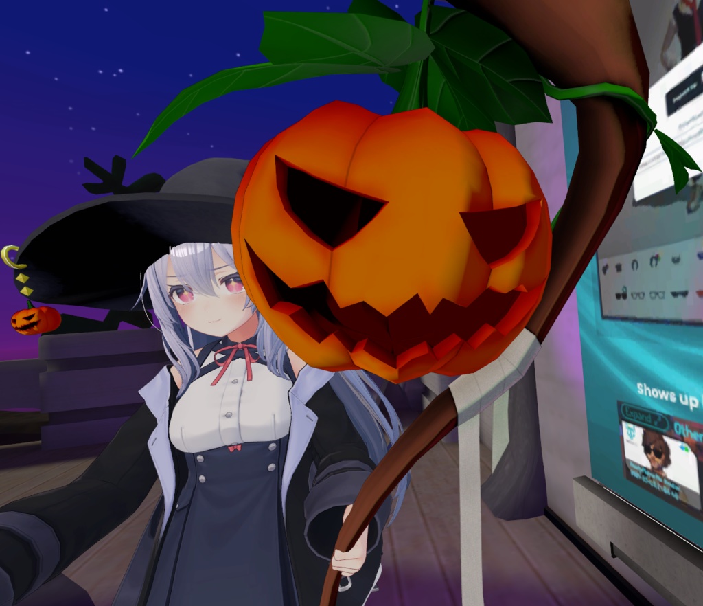 魔女っ娘セット(帽子・杖・バッグ・イヤリング等)