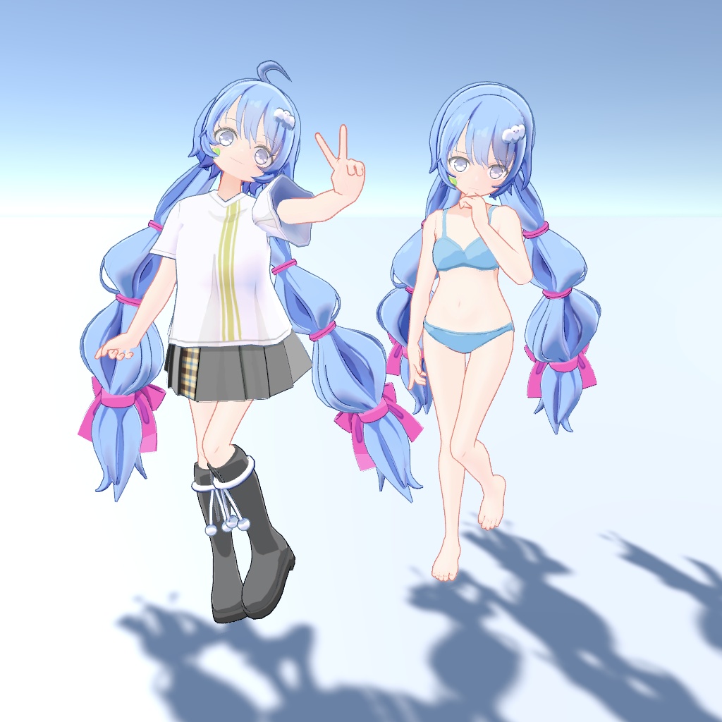 【Ver1.02更新】【VRChat対応】オリジナル3Dアバター「ミア」