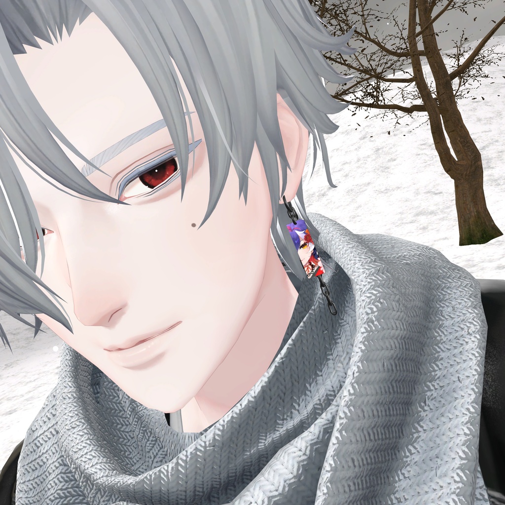 「1周年記念フォトコンテスト参加賞」鎖ピアス(イベント限定版)- ChainEarrings