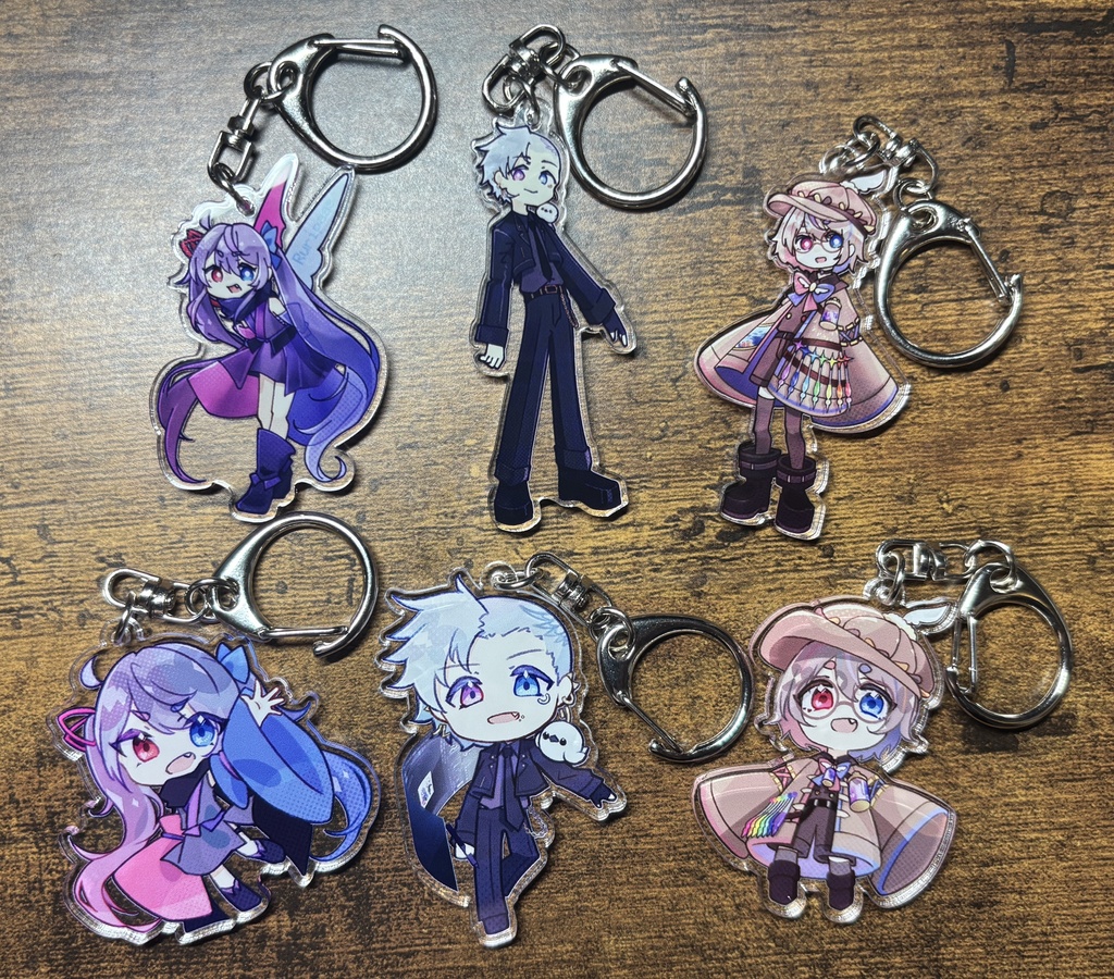 ルリパス達のアクリルキーホルダー