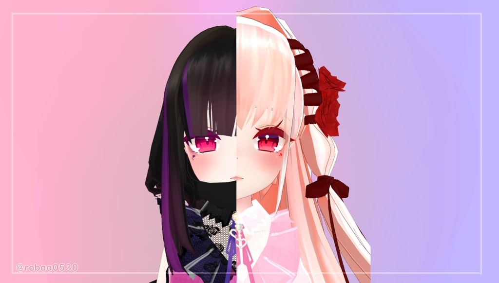 【VRChat 】-舞夜用-まやネイルとメイク maya nail and makeup