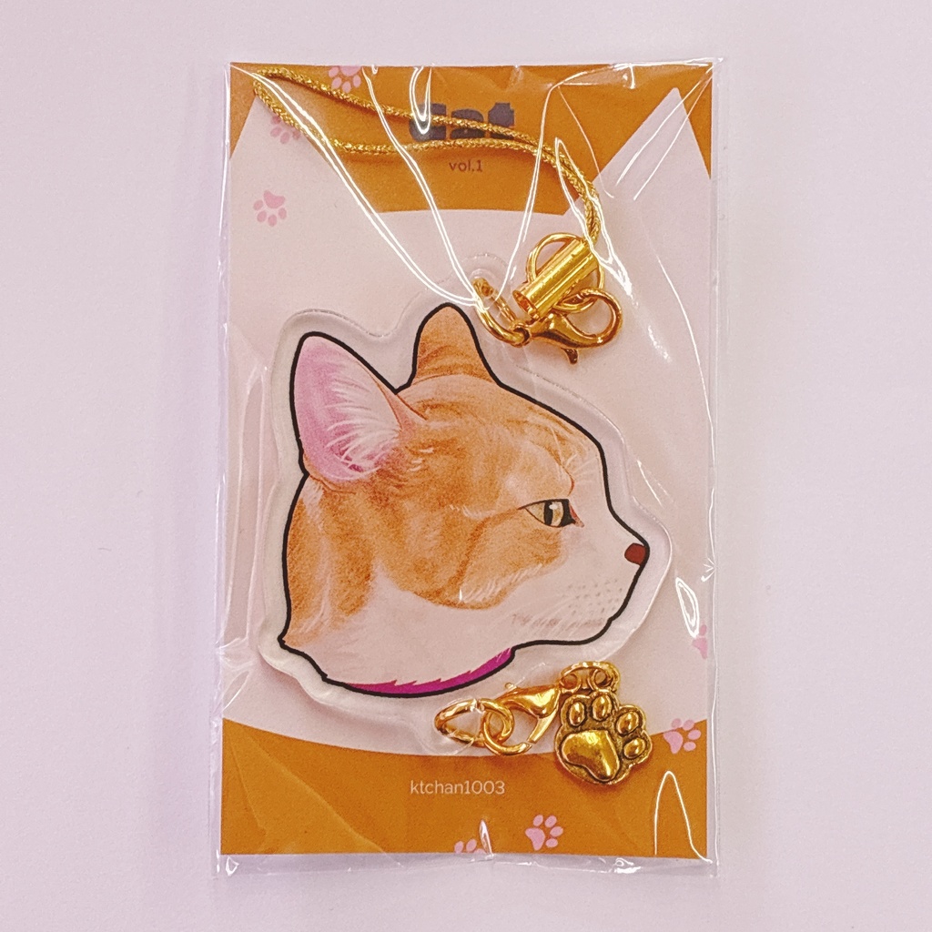 連結できるアクリルキーホルダー【にゃんこ】