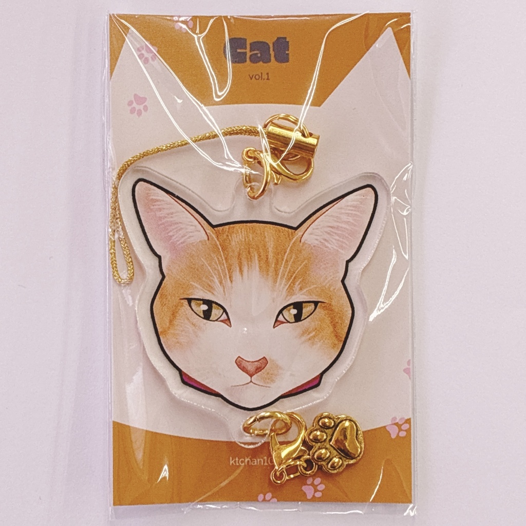 連結できるアクリルキーホルダー【にゃんこ】